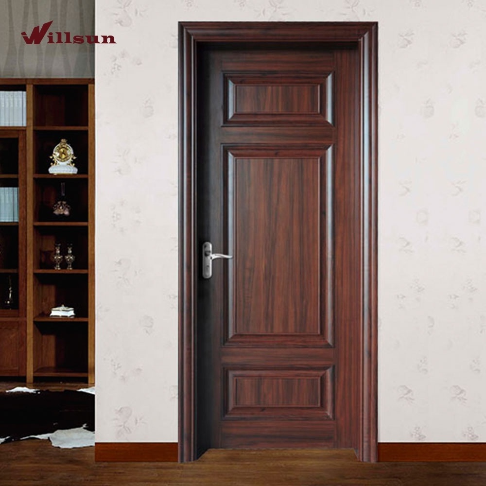 hotel wooden wood door Turkish style solid wood door security exterior door