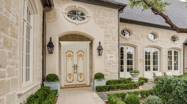 traditional wood front flat door European Style Luxury Carved Oak White Solid Wood Doors