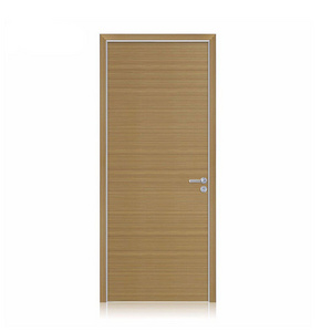 Ecology melamine horizontal MDF wooden single interior classroom door for school