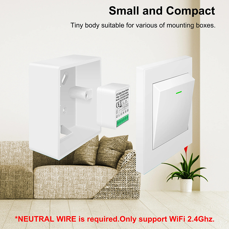 Tuya Zigbee triac dimmer module in wall switches for led light lamp