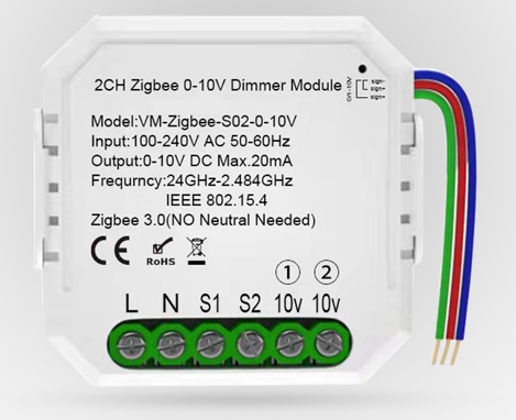 Tuya Smart Zigbee Dimmer 0-10V LED Switch DIY Controller