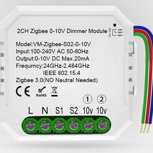 Tuya Smart Zigbee Dimmer 0-10V LED Switch DIY Controller