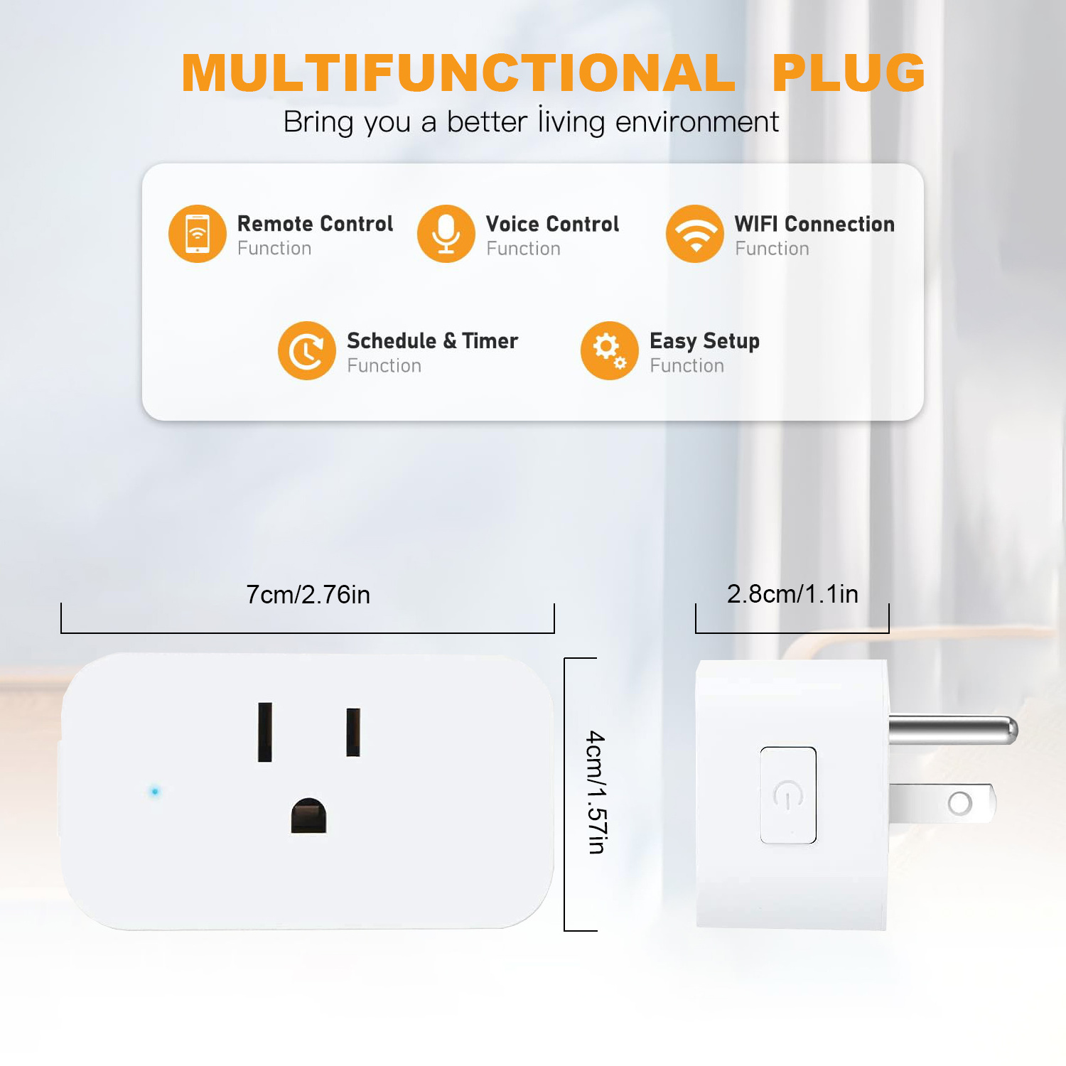 Factory Wholesales Matter Certified Plug Socket 15A Home Appliance Outlet Work with Homekit Google Home Smartthings Alexa