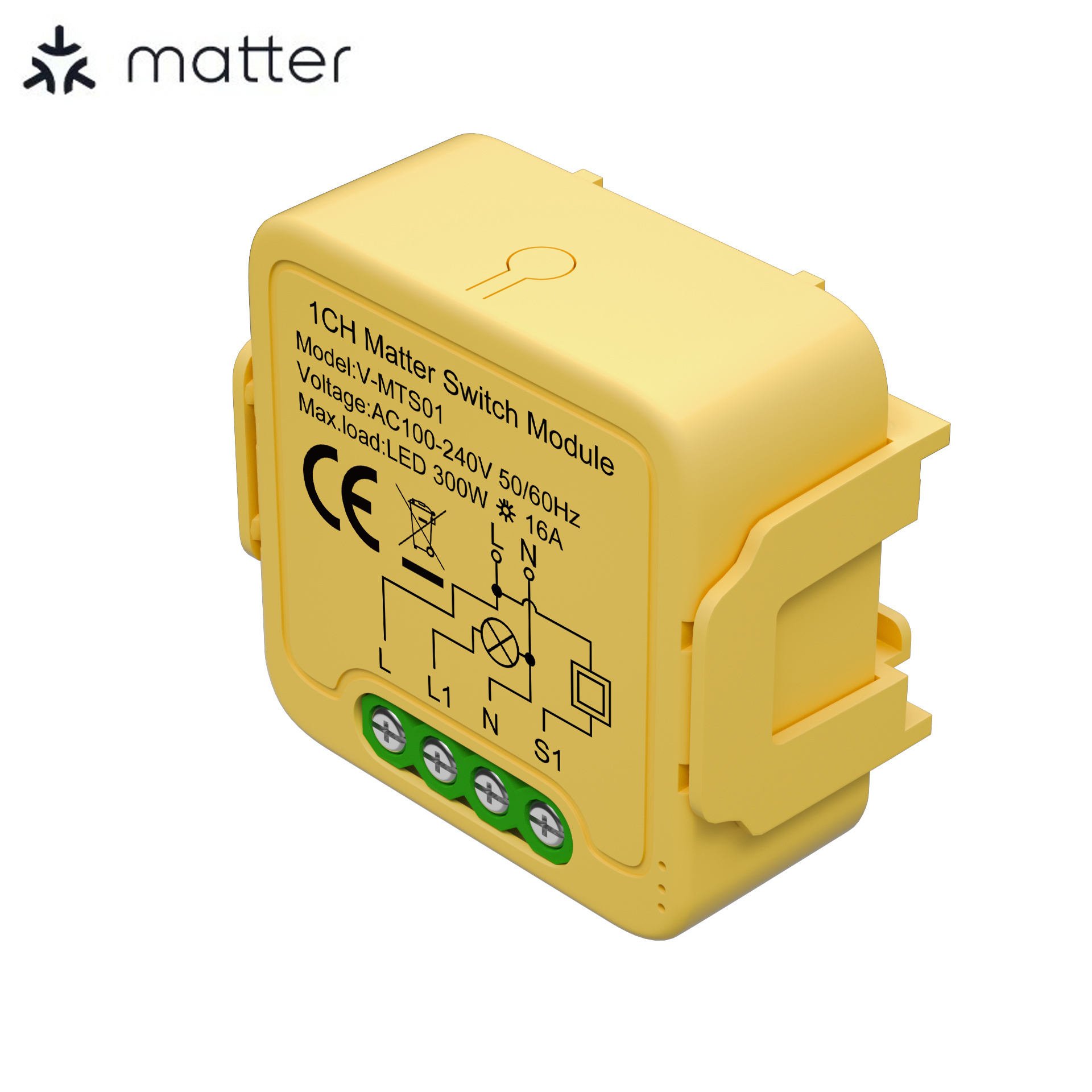 1/2/3/4 Channel Matter Over Wifi Switch Module LED Controller Relay