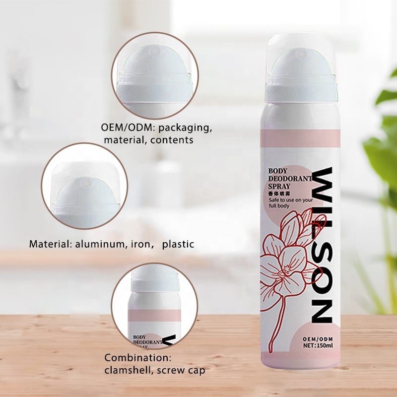 aerosol cosmetics Perfume custom antiperspirant Body Deodorant Spray Factory manufacturer supplier OEM ODM