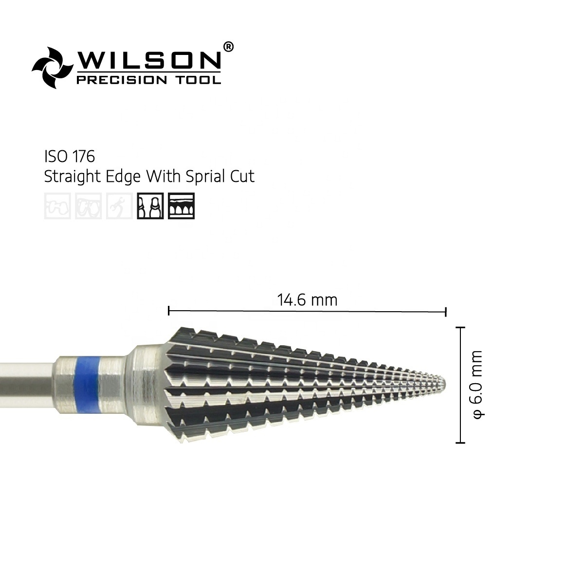 5001208 Factory Direct Sales Efficient and stable Sprial Cut Tungsten Carbide Dental HP Bur Used for Acrylic /Dental drill