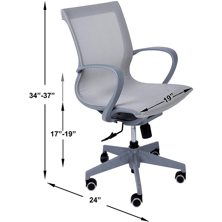 Popular modern simple design high quality ergonomic mesh fabric office chair furniture