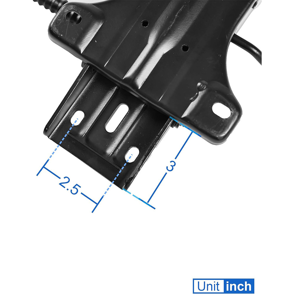 Heavy duty adjustable height recliner chair mechanism parts component for office chair