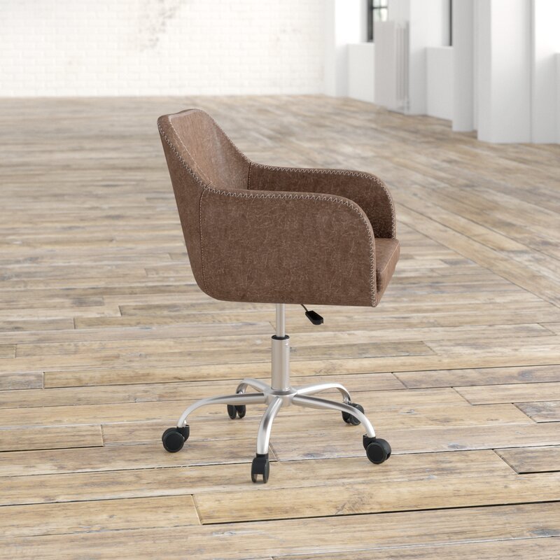 Modern Home Office Swivel Computer Chair Velvet Upholstery Accent Chair for Desk Task Chair