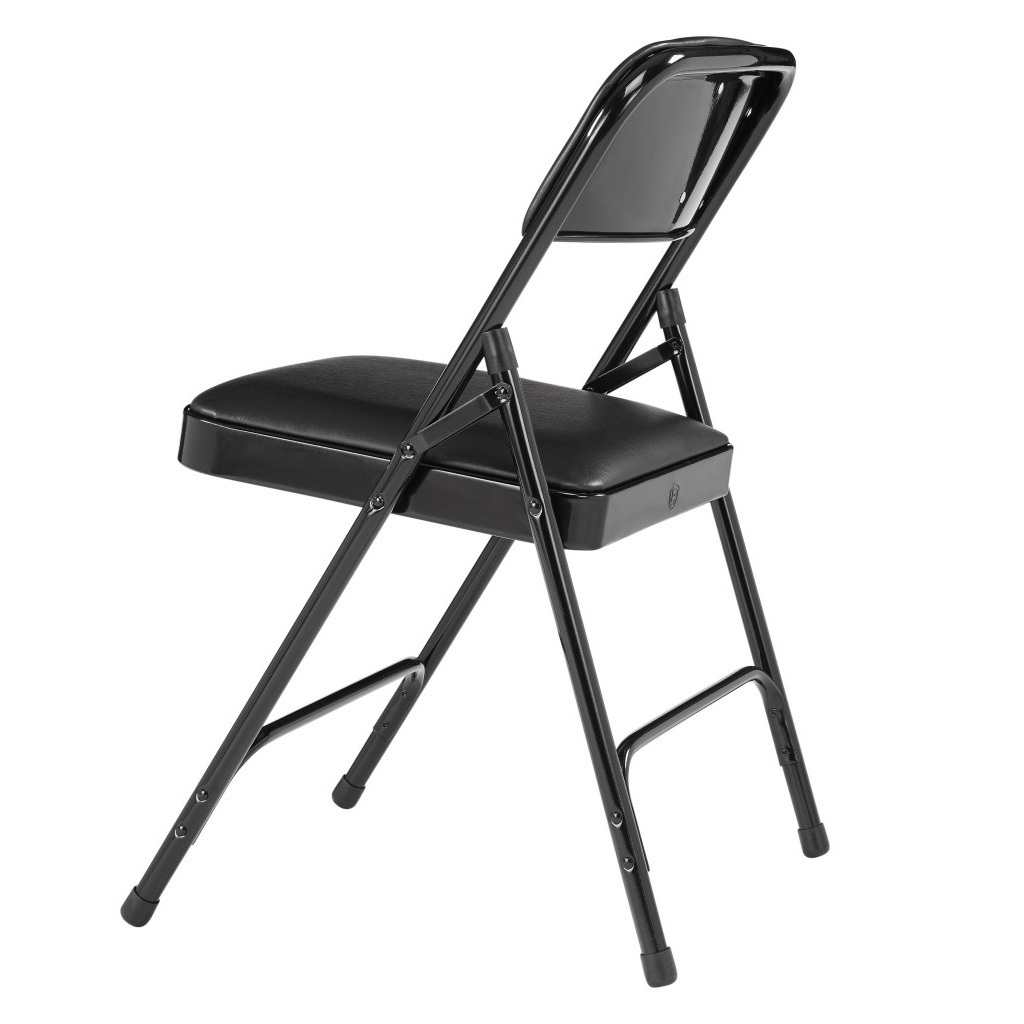 Modern stainless steel dining wedding folding chair new school furniture node student study Folding Chair,Caviar Black