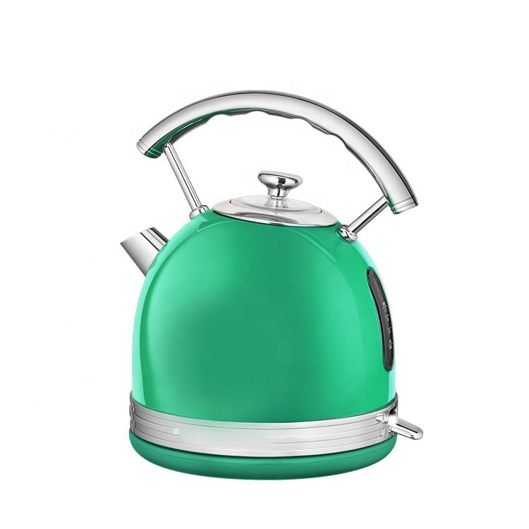 Promotional good quality kitchen appliance hotel school cafe electric drum shape water boiler cordless Electric tea water kettle