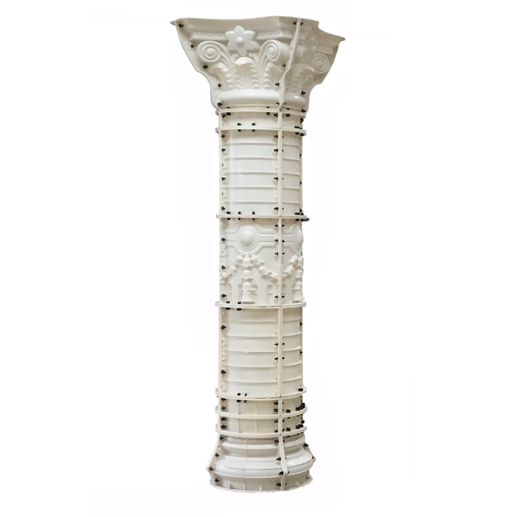 ABS plastic concrete plain pillar 30cm x 350cm roman column molds