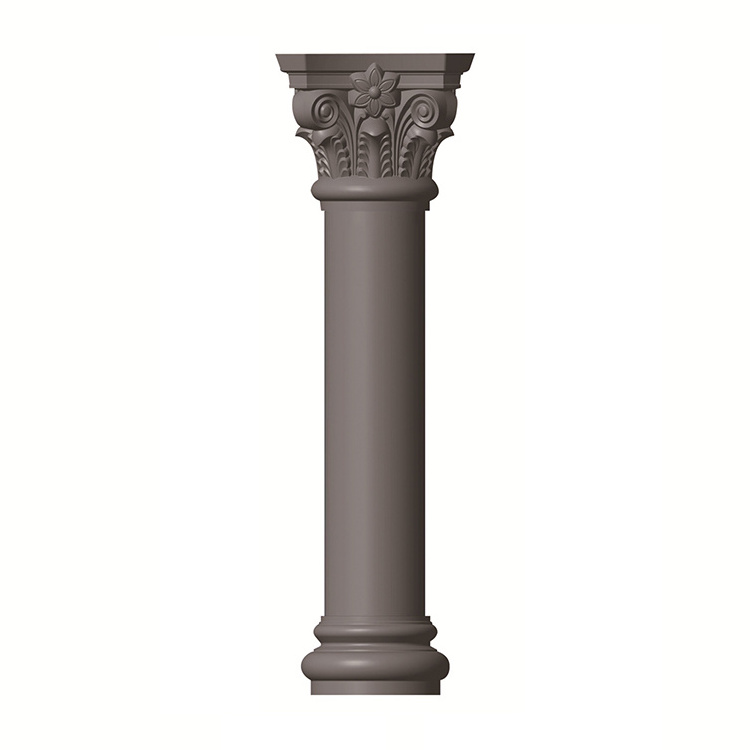 Factory wholesale ABS plastic concrete plain pillar 30cm x 350cm roman column mould