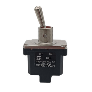 IP68 Waterproof Toggle Switch 12V DC 250V AC 16A Heavy Duty Toggle Switch