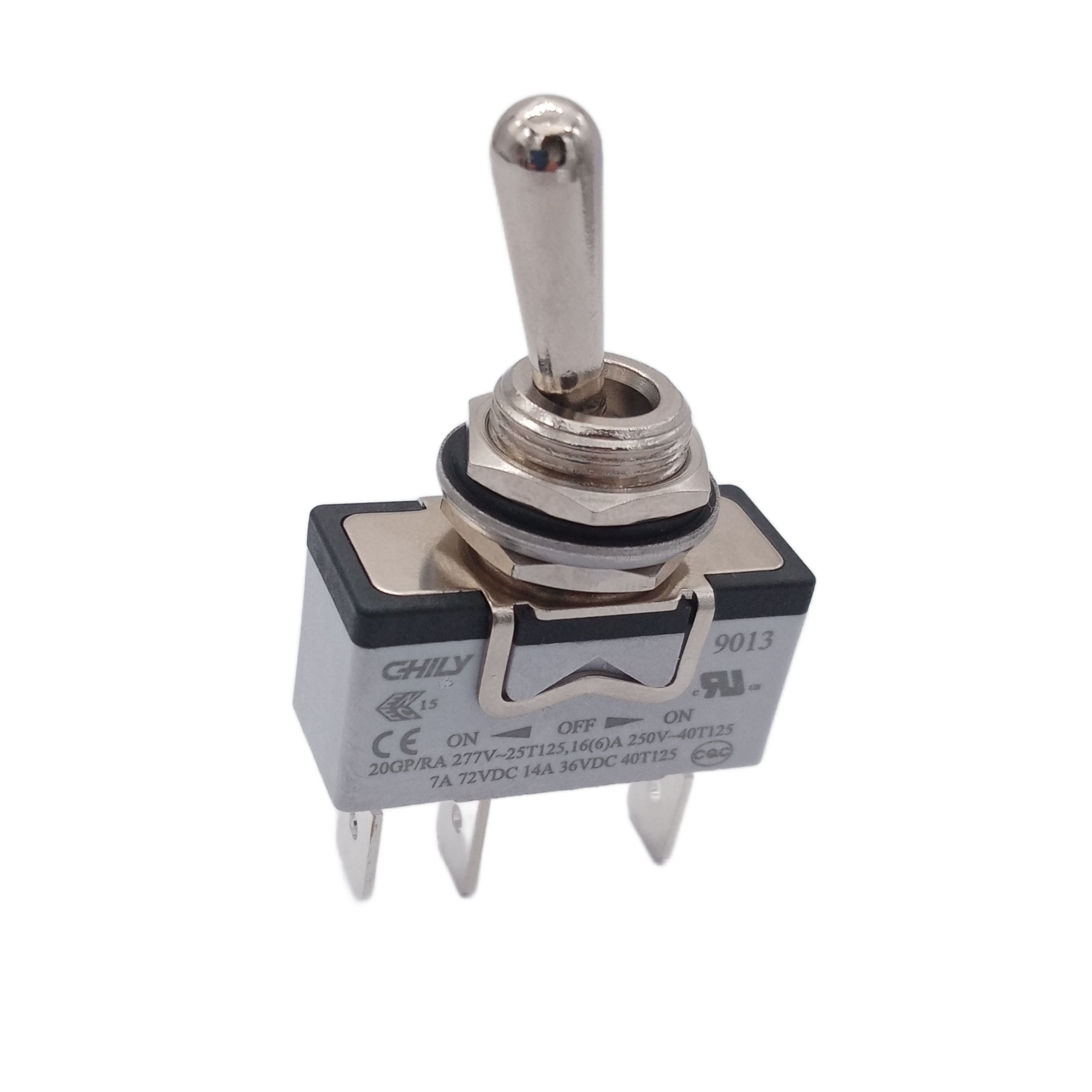 CB  Approved IP67 Waterproof 16A 250V 3 Pin ON-OFF-ON Toggle Switch Equivalent to APEM