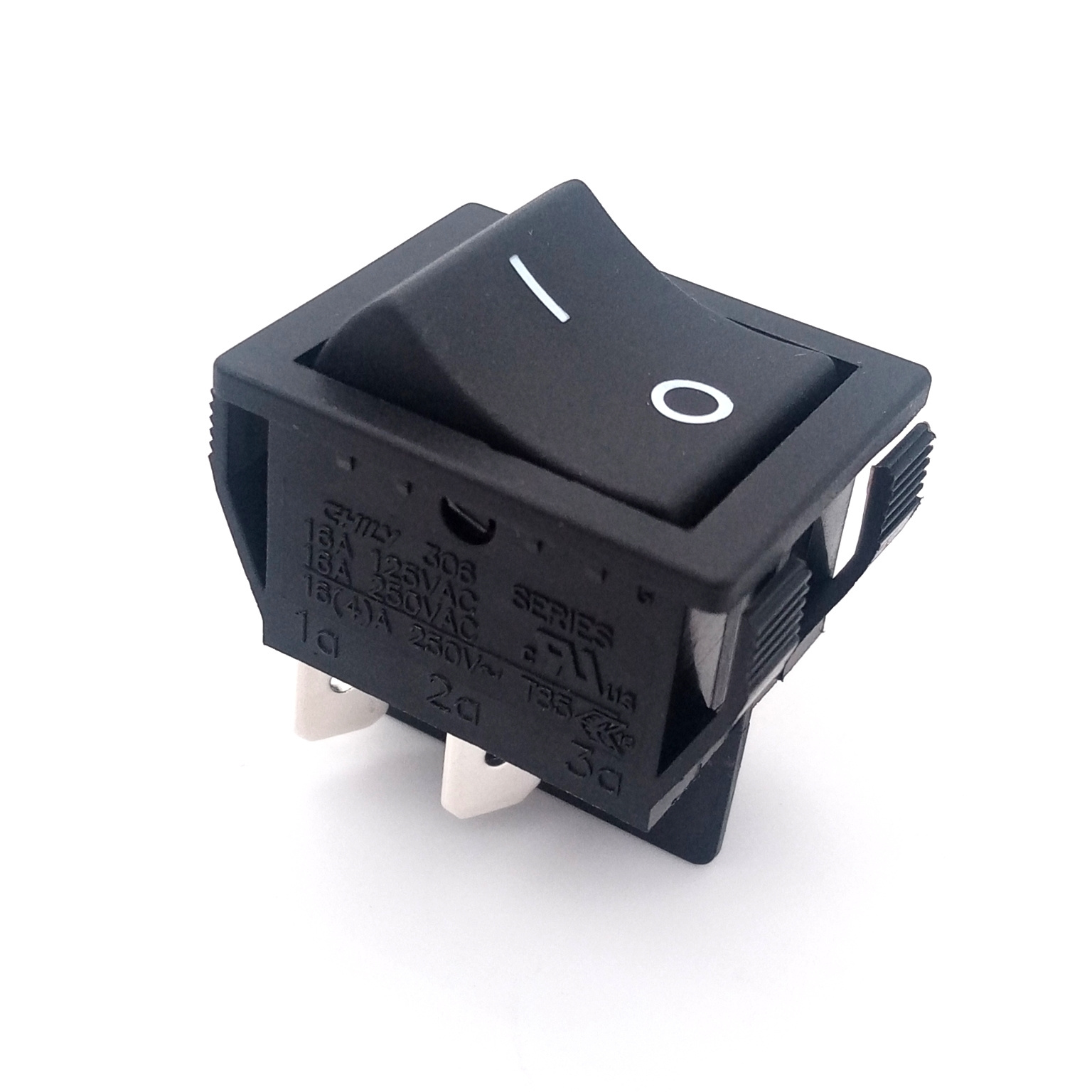 DPST Snap-in ON Off 4 Pin Snap  Black Rocker Boat Switch for Boat and Automotive Applications