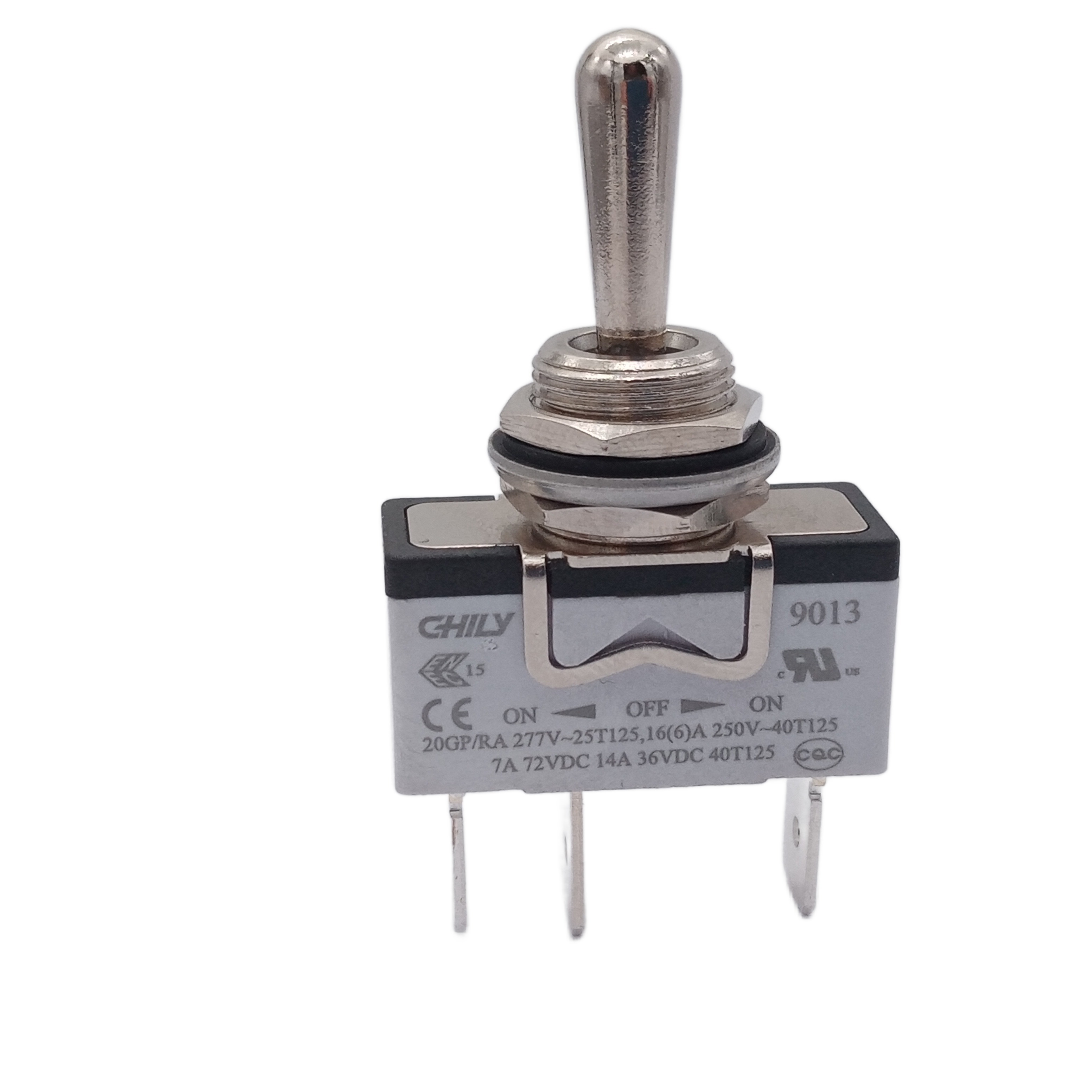 CB  Approved IP67 Waterproof 16A 250V 3 Pin ON-OFF-ON Toggle Switch Equivalent to APEM