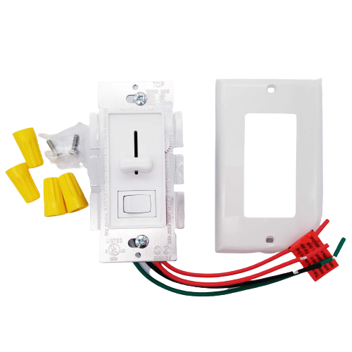 3-Way/Single Pole 600 Watt Max LED Dimmer Electrical Light Switch for dimmable LED and Incandescent, Wall Plate Cover Included