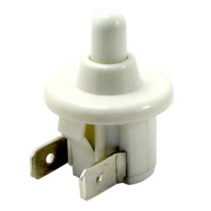 250V 0.2A Open door automatic on light switch 2 pins round small push button bulb switch for fridge/cooler box