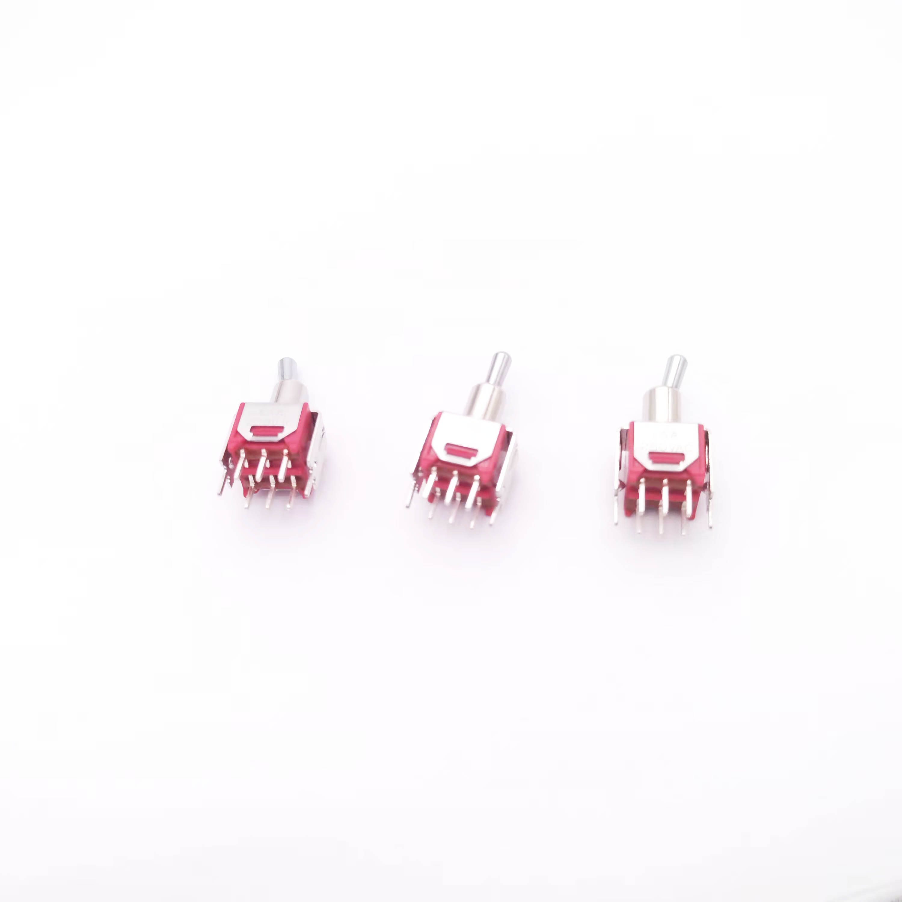 1.5A  DPDT 2-Way Mini 6 Pin Toggle Switch 250V Miniature Universal Metal Brass ON-ON Toggle Switch