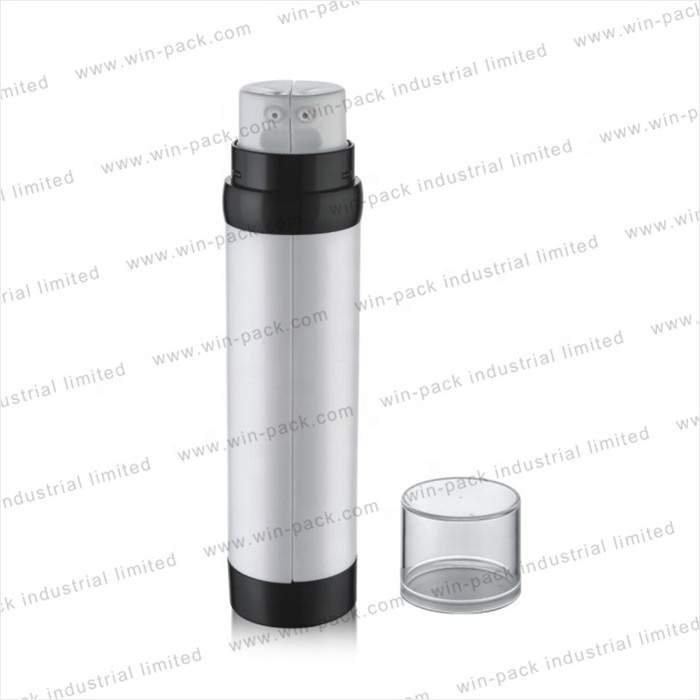 100ml airless double serum bottle 50ml*2 dual chamber airless bottle