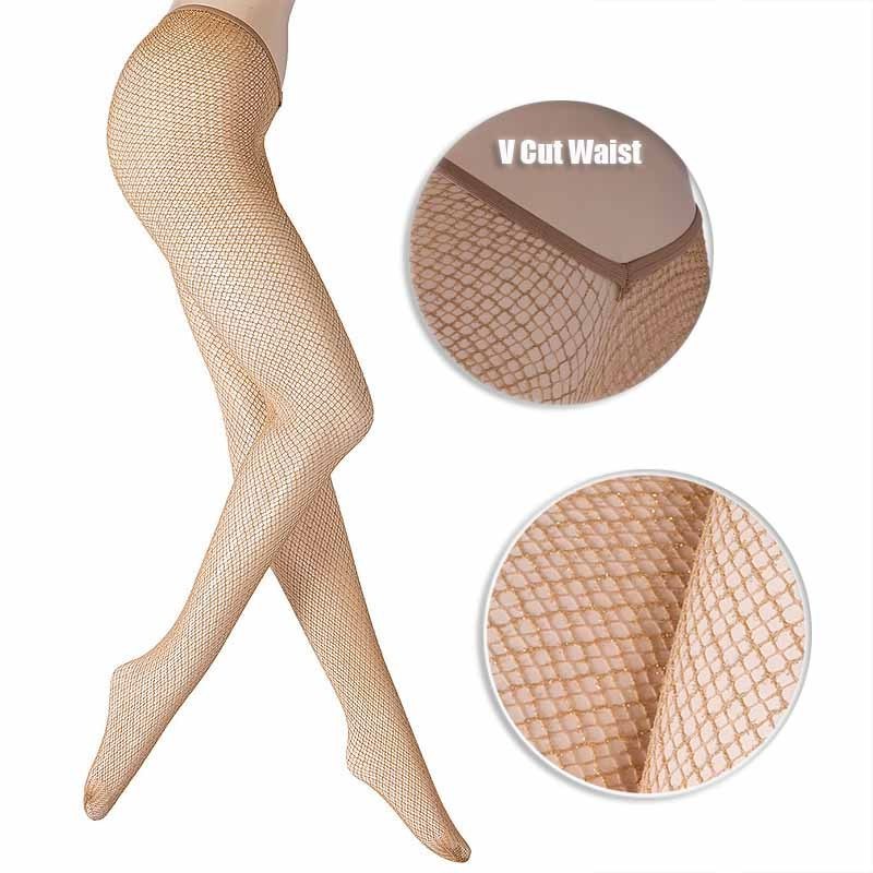 Wholesale Hot Sales Black Nylon Spandex Hot v cut carnival fishnet stockings For Women