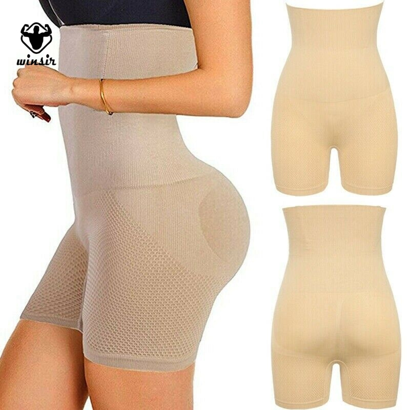 High Waist seamless body shaper Shapewear Tummy Control and butt lift Thong Bodyshorts Thigh Slimmer Panties with steel bone