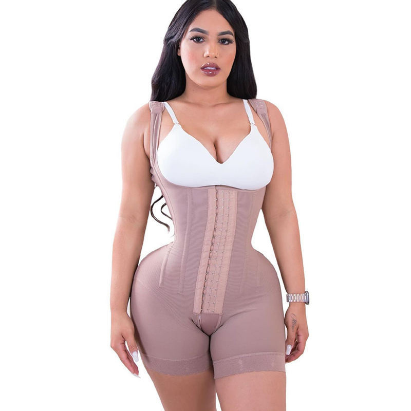 Wholesale Fajas-reductor Bbl Post Surgery Body Shaper Girdle Faha Colombian Fajas with Waist Trainer and Open Crotch shapewear