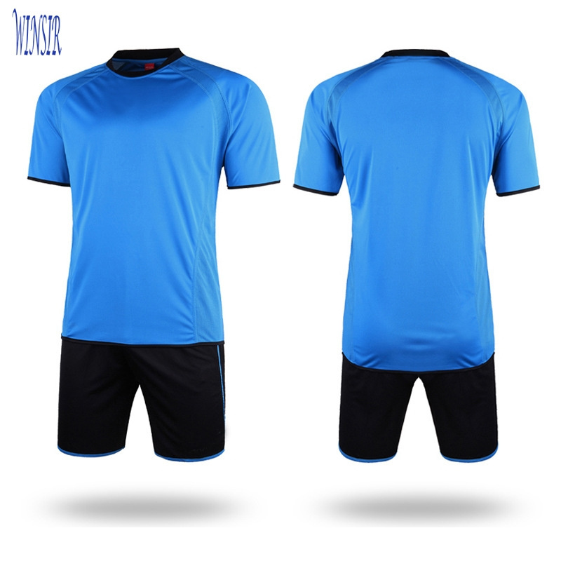 Custom Men's Soccer Football Sports Shirt Adult Uniform Jersey Costume Short Sleeves Wicking and Quick Drying for Sports