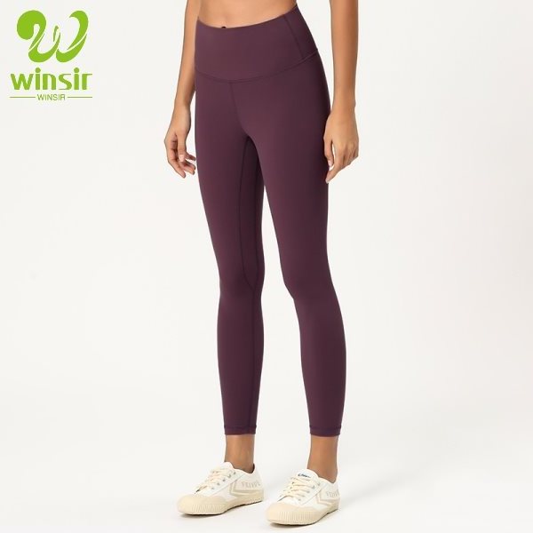 Wholesales Us Size Women Align Naked Soft Camel Toe Free High Waist Nylon Fitness Gym Yoga Pants Leggings with Inner Pocket