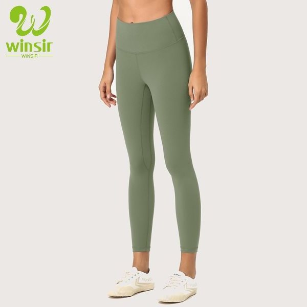 Wholesales Us Size Women Align Naked Soft Camel Toe Free High Waist Nylon Fitness Gym Yoga Pants Leggings with Inner Pocket