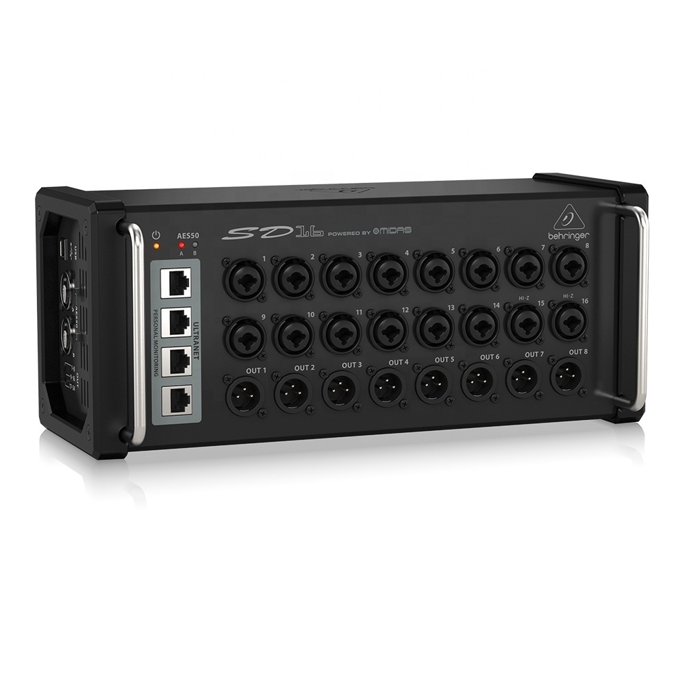 Behringer SD16 Stage Box 16-Channel With 16 Midas Mic Preamps Pa System Studio Sound Equipment