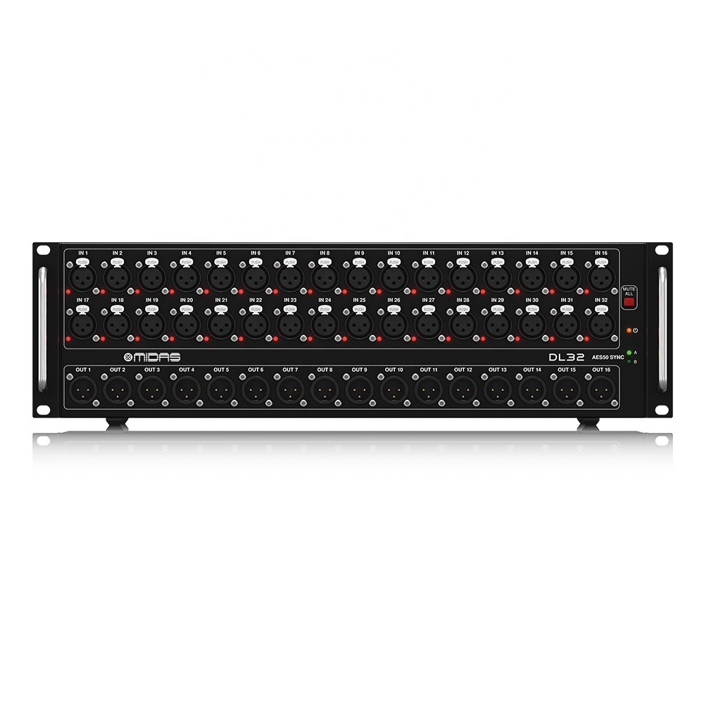 Midas DL32 Stagebox 32 Inputs 16 Outputs Use With Midas M32/M32R Live Digital Mixer