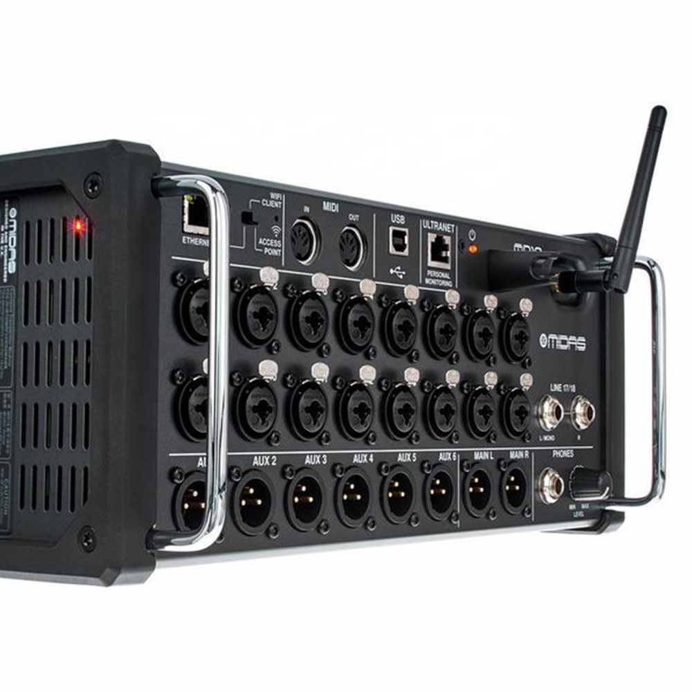 Midas MR18 Digital Mixer & Portable Bag Bundle Music Equipment 18-Channel Pa System Rack Mixer For Studio & Stage