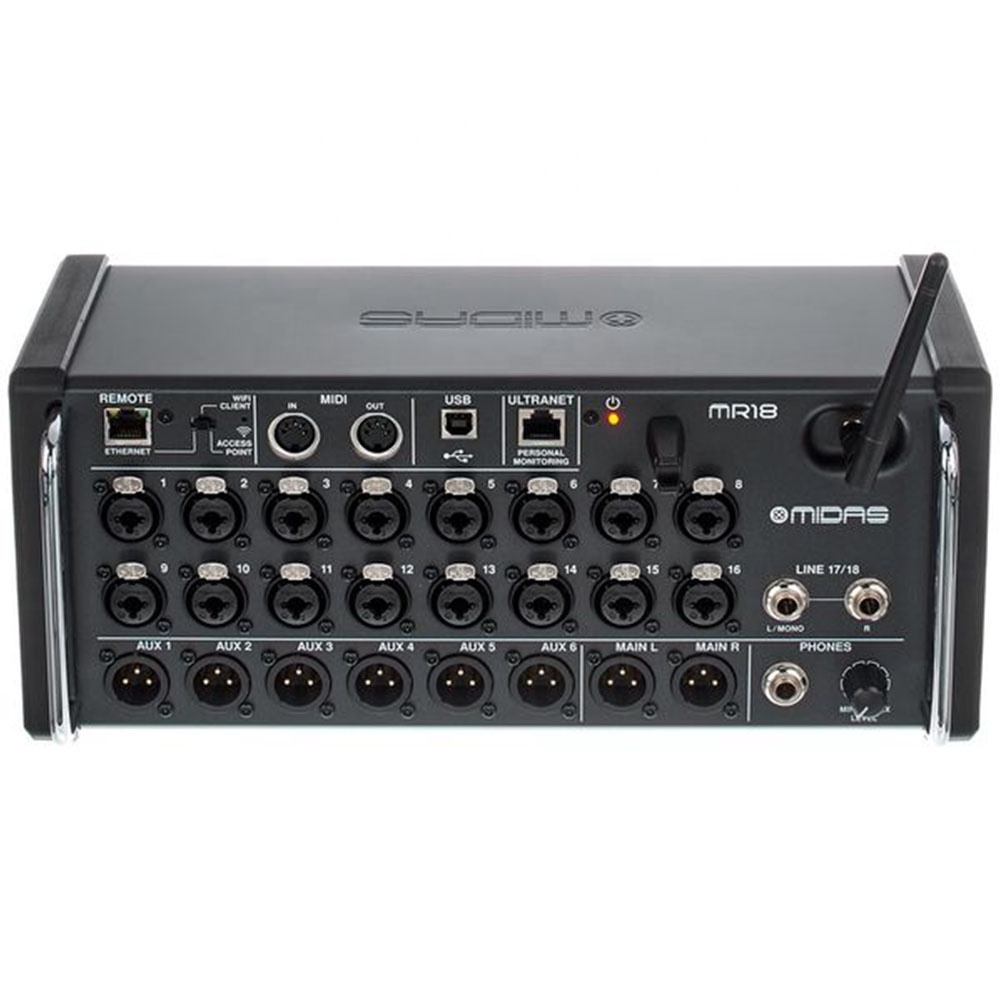 Midas MR18 Digital Mixer & Portable Bag Bundle Music Equipment 18-Channel Pa System Rack Mixer For Studio & Stage