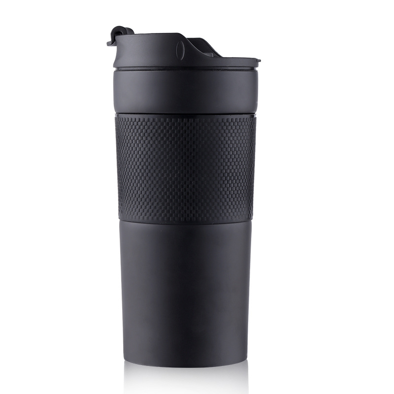 Emode 350ml Portable Thermos Coffee Maker Insulated Brew Travel  French Press Vacuum Coffee Cup