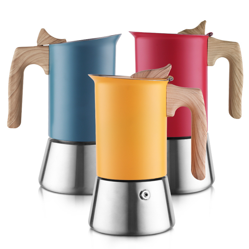 Hot Selling Explosive Models High Quality Stainless Steel Coffee Moka Pot