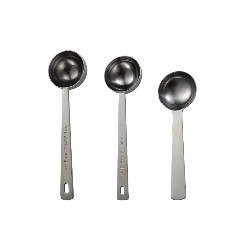 Metal Coffee Scoop Thicken Stainless Steel 304 Measurement Spoon for Powder, Stainless Steel Coffee Spoon