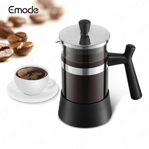 Daily Home Use Glass French Press Coffee Tea Maker Stainless Steel Travel Pot With Plunger