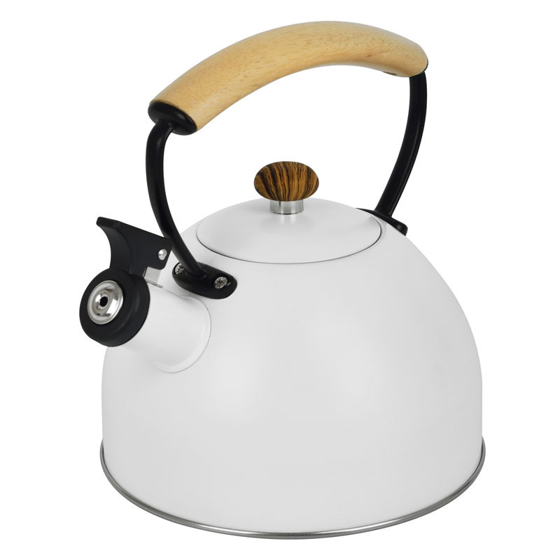 1.8L Modern Color Coating Stainless Steel Tea Kettle  Whistling Teapot For Stove Top