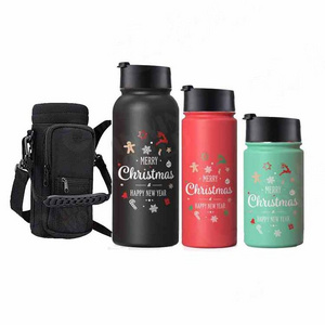 18/32OZ Gym Wholesale Thermoses Sport Double Wall Vacuum Flask Insulated Stainless Steel Drink Water Bottle With Logo Straw Lid