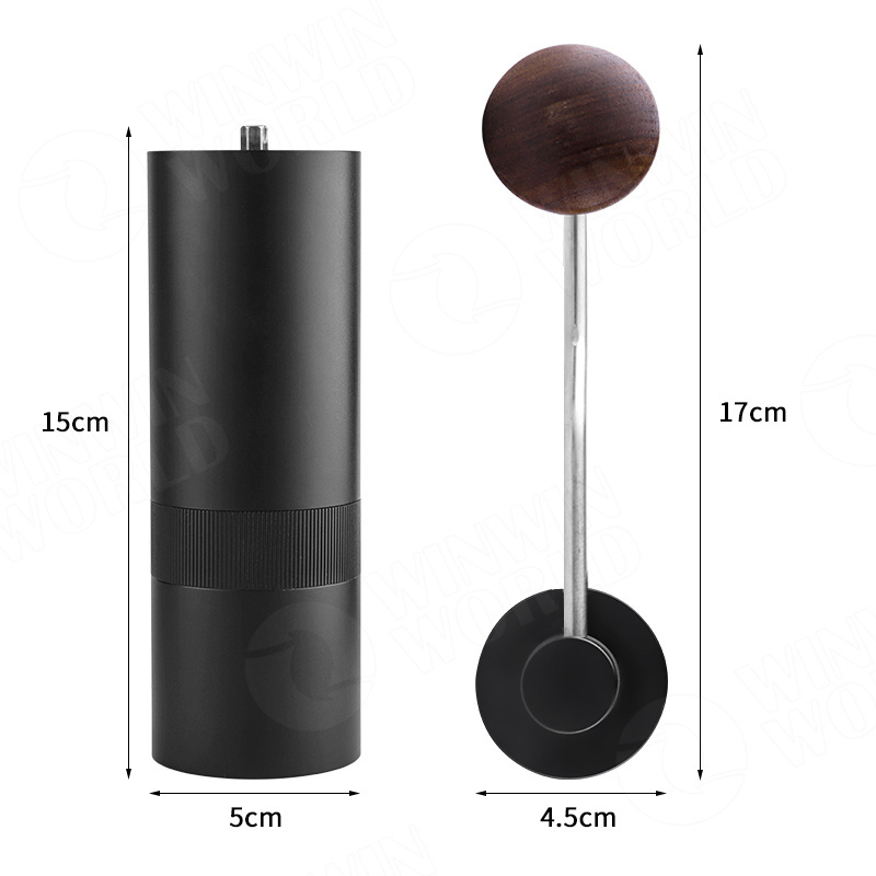 Coffee Tools Hand Crank 6 Precise Coarseness stainless steel portable espresso Manual Coffee Grinder with conical ceramic burrs