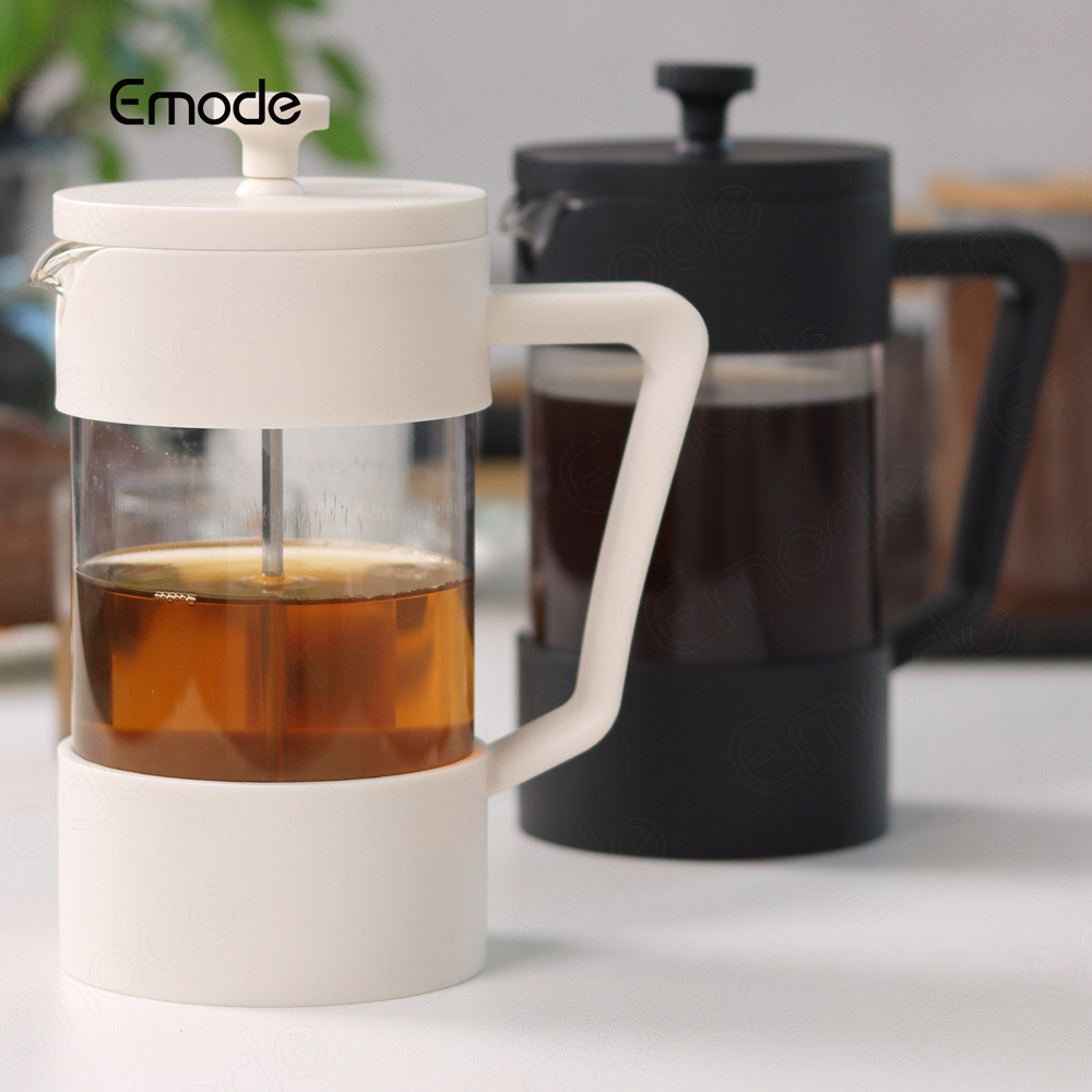 French Press Coffee Maker (12oz)- Borosilicate Glass, Coffee Press, Single Cup French Press, 3 cup Capacity