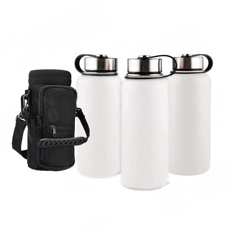 18/32OZ Gym Wholesale Thermoses Sport Double Wall Vacuum Flask Insulated Stainless Steel Drink Water Bottle With Logo Straw Lid