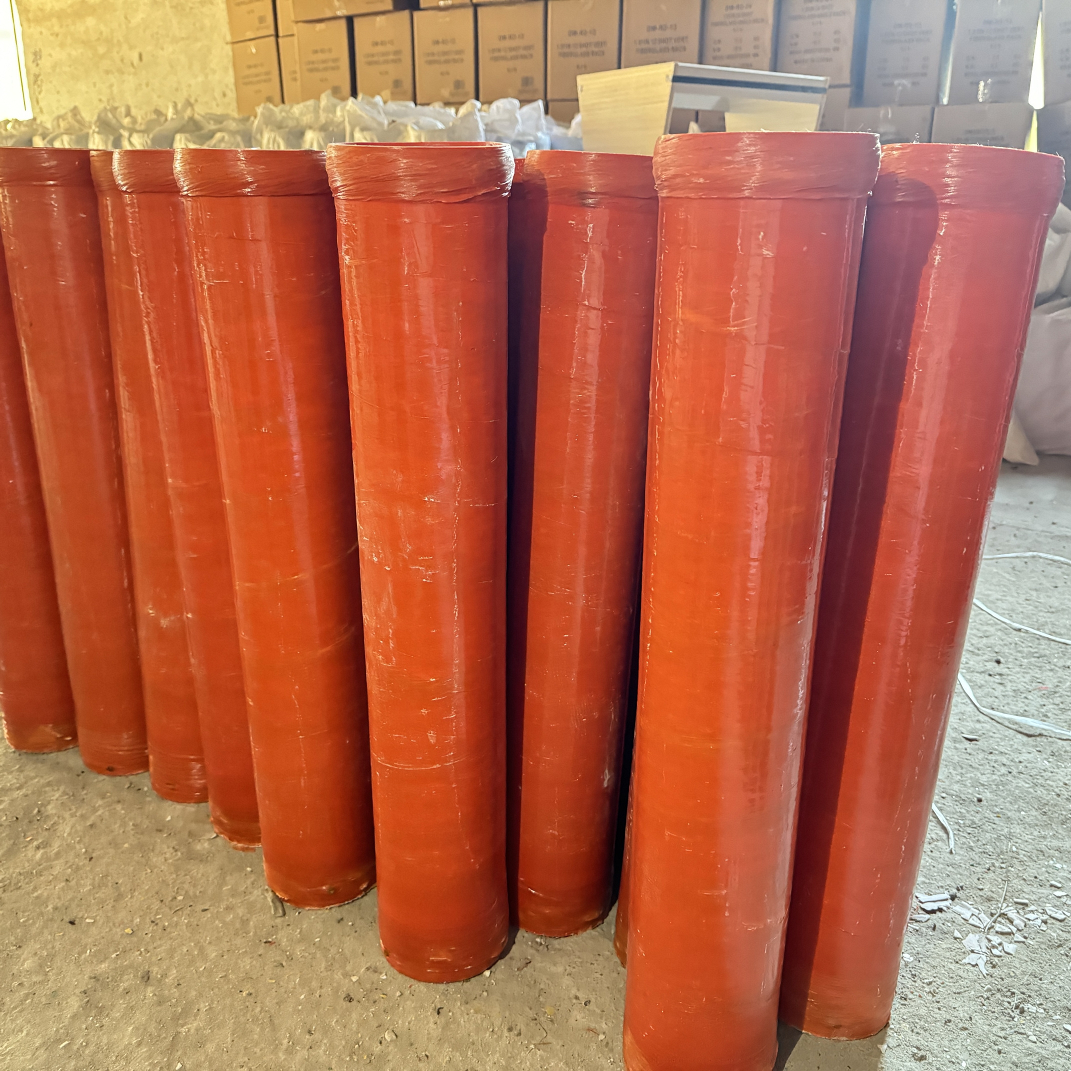 hot sale fiberglass firework cake or display shell fireworks 5 inches mortar tubes for Parties