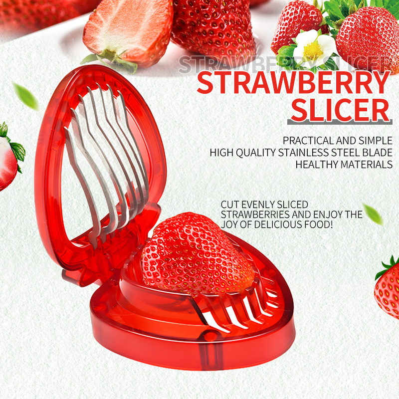 430 stainless steel fruit tools kitchen gadget egg strawberry slicer cutter