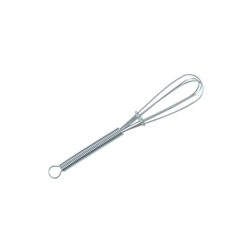 Top selling high quality custom size 8.5 10 12 inch rolling stainless steel hand mini metal egg whisk