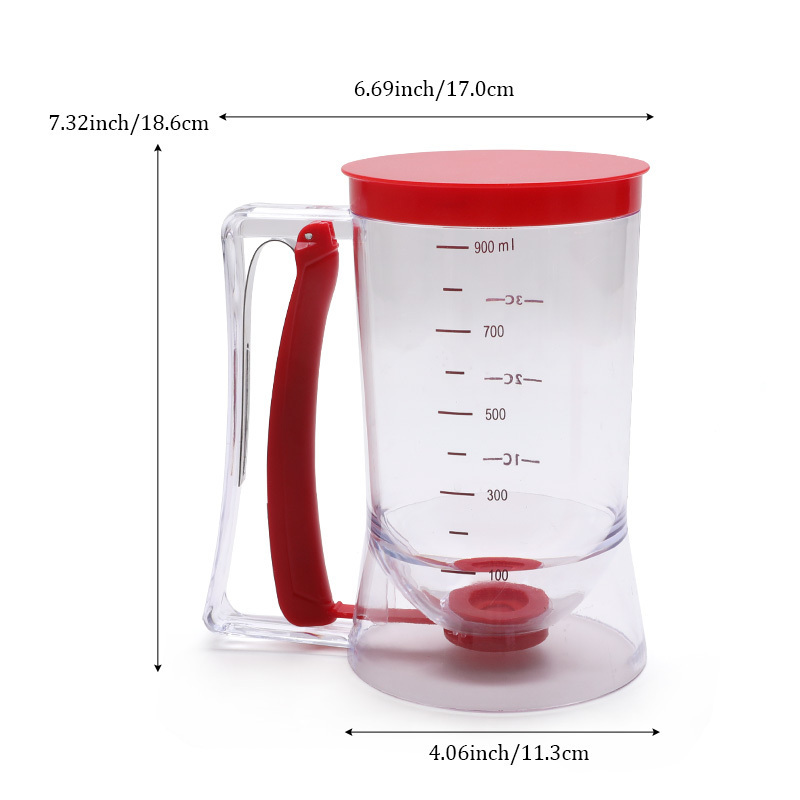 900ml Batter Flour Paste Dispenser For Cupcake Cookie Cake Muffins