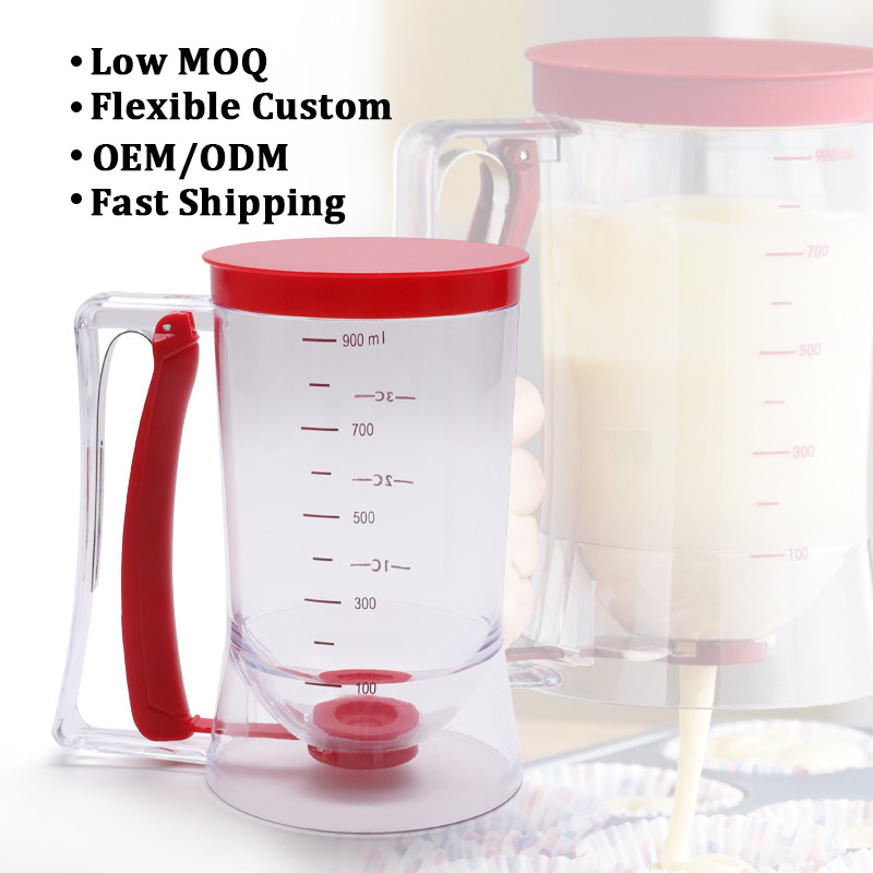 900ml Batter Flour Paste Dispenser For Cupcake Cookie Cake Muffins