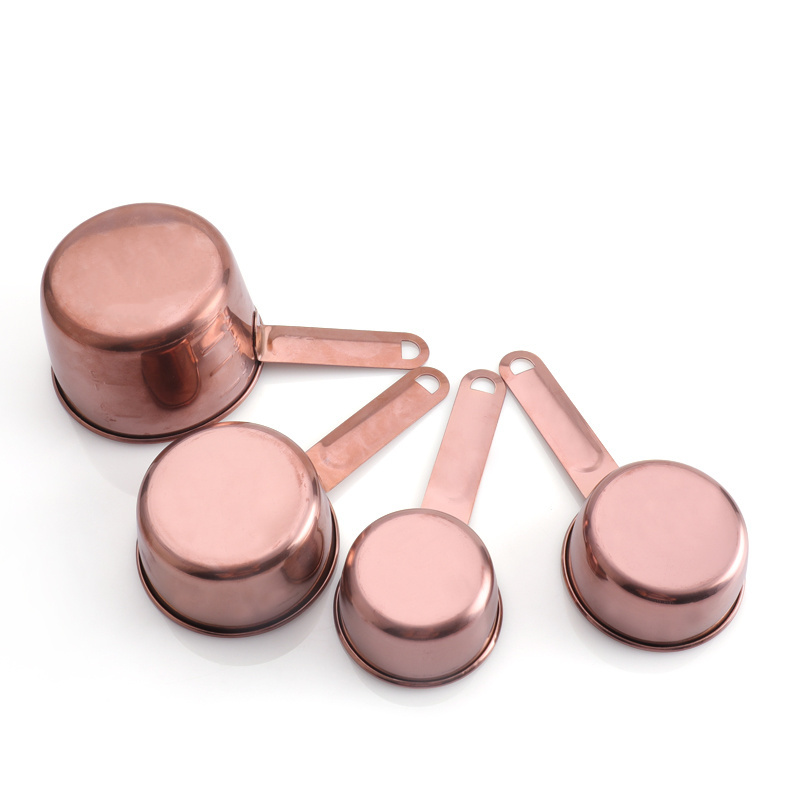 Full copper 60ml 80ml 120ml  235ml kitchen baking tools measuring cups and spoons